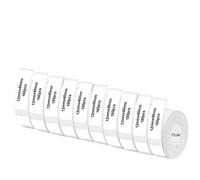Compatible avec les rouleaux P15 Thermal Label Tape Compatible avec D30 Q30 Marklife P15 P12 Q2 Maker Maker blanc 12x40mm 15x30mm Étiquette Universal Fit de rechange remplacement(10PK 12x40mm White)