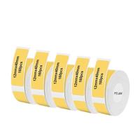 Compatible avec les rouleaux P15 Thermal Label Tape Compatible avec D30 Q30 Marklife P15 P12 Q2 Maker Maker blanc 12x40mm 15x30mm Étiquette Universal Fit de rechange remplacement(5PK 12x40mm Yellow)