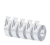Compatible avec les rouleaux P15 Thermal Label Tape Compatible avec D30 Q30 Marklife P15 P12 Q2 Maker Maker blanc 12x40mm 15x30mm Étiquette Universal Fit de rechange remplacement(5PK Transparent)