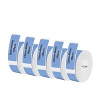 Compatible avec les rouleaux P15 Thermal Label Tape Compatible avec D30 Q30 Marklife P15 P12 Q2 Maker Maker blanc 12x40mm 15x30mm Étiquette Universal Fit de rechange remplacement(5PK 12x40mm Blue)