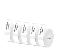 Compatible avec les rouleaux P15 Thermal Label Tape Compatible avec D30 Q30 Marklife P15 P12 Q2 Maker Maker blanc 12x40mm 15x30mm Étiquette Universal Fit de rechange remplacement(5PK 15x30mm White)