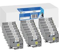 Compatible avec les rubans Brother TZe-231 20 pièces (12mm x 8m, laminés) Noir sur blanc - Marque: G & G