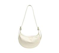 Compatible avec les sacs bandoulière rétro for femmes, en forme de ravioli, fermeture éclair, unique, doublure polyester(WHITE)