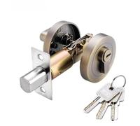 Compatible avec les serrures invisibles domestiques, serrure cachée multicolore à une face for portes de chambres et de caves intérieures(Bronze)