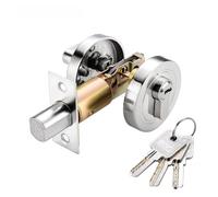 Compatible avec les serrures invisibles domestiques, serrure cachée multicolore à une face for portes de chambres et de caves intérieures(Silver)