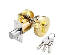 Compatible avec les serrures invisibles domestiques, serrure cachée multicolore à une face for portes de chambres et de caves intérieures(Gold)