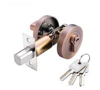 Compatible avec les serrures invisibles domestiques, serrure cachée multicolore à une face for portes de chambres et de caves intérieures(Red Copper)