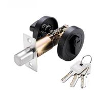 Compatible avec les serrures invisibles domestiques, serrure cachée multicolore à une face for portes de chambres et de caves intérieures(Black)