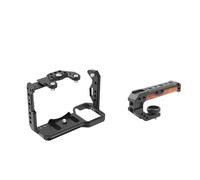 Compatible avec Les Sony FX30 et FX3, Cage stabilisatrice en métal avec Curseur OTAN(Cage Add Handgrip)