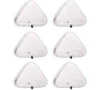 Compatible avec les tampons triangulaires for balai vapeur H2O HD X5, housses en microfibre for balais vapeur Vax, Vileda et Russell.(6PCS)