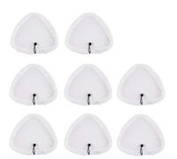 Compatible avec les tampons triangulaires for balai vapeur H2O HD X5, housses en microfibre for balais vapeur Vax, Vileda et Russell.(8PCS)