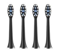 Compatible avec les têtes de brosse à dents de rechange SUBORT, adaptées à certains modèles de brosses électriques, buses à poils souples(4pcs BLACK)