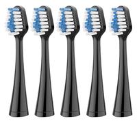 Compatible avec les têtes de brosse à dents de rechange Waterpik, poils souples for certains modèles(5PCS BLACK)