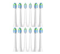 Compatible avec les têtes de brosse à dents électriques de rechange souples, lot de 8 poils multi-angles for une élimination efficace de la plaque dentaire(12pcs)