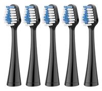 Compatible avec les têtes de brosse à dents rechange AquaSonic Duo Series for centres dentaires domicile(5pcs BLACK)