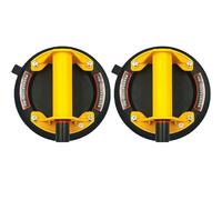 Compatible avec les ventouses à vide industrielles robustes de 8 pouces | Lève-poignée en plastique for grand verre, carrelage et marbre(Yellow 2pcs)