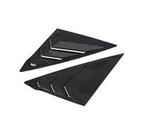 Compatible avec les volets de lunette arrière de voiture de style course, compatible avec les persiennes de fenêtre Honda 2022, accessoires de garniture d'aération latérale(Glossy Black)