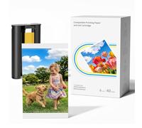 Compatible avec Liene Amber M100/M110/M200/M210 40 Papiers Photo 10x15cm