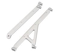 Compatible avec Losi Lasernut U4 1/10 RC Car pour Rock pour Racer pour Buggy Pièces Accessoires 2 Pièces Métal Avant Arrière pour Châssis Ensemble De Support Pièces Mise RC