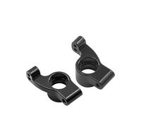 Compatible avec Losi Micro-b Micro-t 1/24 RC, Accessoires De Mise À Niveau De Voiture, Pièces 2 Moyeux Arrière en Aluminium Et Métal détachées RC(Black)