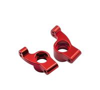 Compatible avec Losi Micro-b Micro-t 1/24 RC, Accessoires De Mise À Niveau De Voiture, Pièces 2 Moyeux Arrière en Aluminium Et Métal détachées RC(Red)
