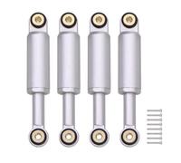 Compatible avec LOSI MicroB 2WD 1/24 RC pour Buggy Voiture Amélioration Pièces Et Accessoires Alliage D'aluminium Pression D'huile Amortisseur Amortisseurs RC(Silver)