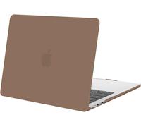 Compatible Avec Macbook Air 13 Pouces Coque M4 M3 M2 2025-2022 Touch Id Liquid Retina De 13,6 Pouces, Coque Protection Rigide Pour Mac Air M4 M3 M2 13 A3240 A3113 A2681,Caramel Marron