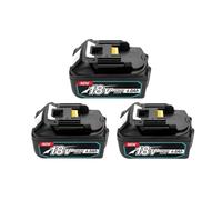 Compatible Avec Makita, Batterie Lithium-ion Rechargeable 18V, 6,0 Ah, Remplacement LXT BL1860B BL1860 BL1850 DC18RF(6.0AH-3 PCS)