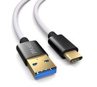 Compatible avec manette PS5, câble de charge C, câble, 3m compatible avec Sony Playstation 5, Microsoft Xbox Wireless Controller blanc