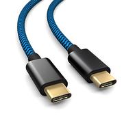 Compatible avec manette PS5, câble de charge USB C vers C, câble, 3m compatible avec Sony Playstation 5, Microsoft Xbox Wireless Controller bleu-noir