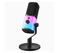 Compatible avec Maono PD100X RGB le microphone de jeu, micro dynamique USB/XLR avec réduction du bruit, prise casque muette, micro for jeux, streaming, podcast