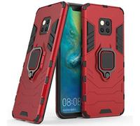 Compatible avec Mate20 Pro Coque, Anneau de Support Téléphone Voiture Magnétique Bague 360 Étui de Protection pour Huawei Mate 20 Pro (Rouge)