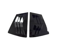 Compatible avec Mazda 3 2009-2013 Fenêtre de persienne arrière de Voiture Couvercle de volet latéral Garniture Autocollant Vent Scoop ABS Fibre de Carbone Noir Accessoires Automobiles