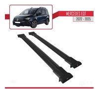 Compatible Avec Mercedes Eqt / Citan W420 2022-2026 Fly Model Barres De Toit Railing Porte-Bagages De Voiture Noir 2 Barres
