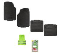 Compatible avec MICROCAR Lot DE 4 Tapis Voiture Tapis PVC ANTIDÉRAPANT Dos FAÇONNABLE avec PRÉDÉCOUPÉ Devant: 69X45 Dos: 42X45