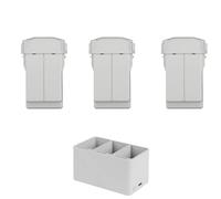 Compatible avec Mini 4 Pro, Batterie Plus 3850 mAh, autonomie de vol 47 Minutes, Compatible avec Mini 3 Pro, kit de Batterie de vol Intelligent Fly More(Battery 3 Pcs - HUB)