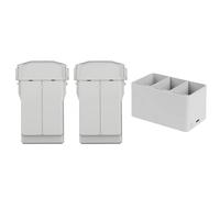 Compatible avec Mini 4 Pro, Batterie Plus 3850 mAh, autonomie de vol 47 Minutes, Compatible avec Mini 3 Pro, kit de Batterie de vol Intelligent Fly More(Battery 2 Pcs - HUB)