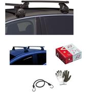 Compatible avec Mini Clubman 5p 2020 (68.092) Bars DE Toit pour Voiture Barre DE 130CM pour Voitures avec Fixation DIRECTE AU Toit sans Main Courante Support DE Toit Acier Noir