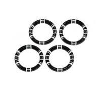 Compatible Avec Mini Pour Cooper S Pour JCW Pour Countryman R60 4 Pièces Accessoires Intérieurs De Voiture Couvercle De Poignée De Porte Anneau Garniture Décoration Couvercle Bouton(5)