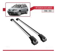 Compatible Avec Mitsubishi Outlander 2006-2013 Barres De Toit Ace-1 Railing Porte-Bagages De Voiture Gris