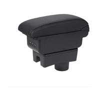 Compatible Avec Mitsubishi Pour Attrage/Mirage/Space Star/MLTSUBLSHI MLRAGE/Dodge/Attitude Accoudoir Boîte De Rangement De Voiture(B3 Black white 3USB)