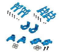 Compatible avec MJX 10303 10304 1/10Pièces De Mise À Niveau Voiture RC Roulement Coupelle Direction en Métal Avant Et Arrière pour Kit Bras Oscillant Accessoire