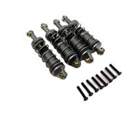 Compatible avec MJX pour Hyper Go 14301 14302 14303 1/14 RC Car Upgrade Parts Ensemble De 4 Pièces Amortisseur Hydraulique Trou À Trou 60 Mm Amortisseur RC(Gray)
