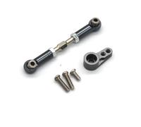 Compatible avec MJX pour Hyper Go 16207 16208 16209 16210 H16 1/16 RC, Pièces Mise À Niveau De Voiture, Accessoires De Bras De Direction en Métal, Biellette De Direction détachées RC(Gray)