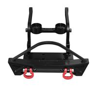 Compatible avec MJX pour Hyper GO H12Y Pièces Et Accessoires De Mise À Niveau pour Voiture RC : Pare-Chocs Avant en Alliage D'aluminium Treuil Électrique Rc ModèLes DéTachéEs(Black)