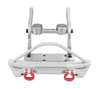 Compatible avec MJX pour Hyper GO H12Y Pièces Et Accessoires De Mise À Niveau pour Voiture RC : Pare-Chocs Avant en Alliage D'aluminium Treuil Électrique Rc ModèLes DéTachéEs(Silver)