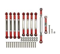 Compatible avec MN D90 D91 D96 D99S pour MN99S MN90 1/12 RC Voiture Mise À Niveau Pièces Accessoires Métal Traction Tige Direction Biellette Ensemble Pièces Voiture RC