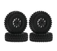 Compatible avec MN D90 pour MN98 pour MN99S pour MN82 pour WPL C14 C24 C34 B14 B24 RC Pièces De Mise À Niveau De Voiture Accessoires Roue De Pneus De 70mm Voiture RC Pneus Jante(Black)