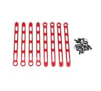 Compatible avec MN pour MN168 LC79 pour MN78 1/12 RC Car Alliage D'aluminium pour Mise À Niveau De La Tige De Fixation du Châssis 8 Pièces Liaison De Fixation du Cadre Bielle RC Voitures