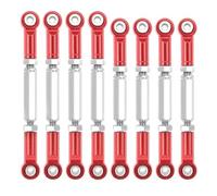Compatible avec MN pour WPL D90 D91 C14 C24, Empattement en Alliage D'aluminium, Jeu De Bielles De Direction pour 1/16 Rc Bielle RC Voitures